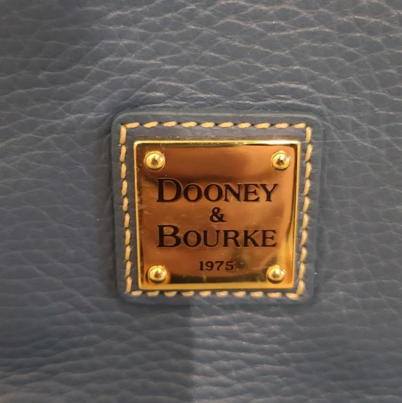 Dooney & Bourke Blue Leather Shoulder Bag - Picture 6 of 6